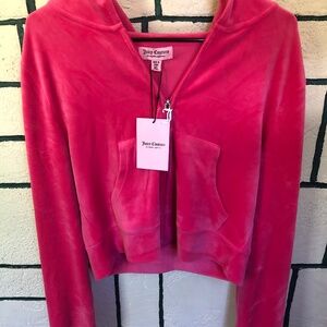 Juicy Couture Pink Party Full Zip Hoody Sweatshirt Brand New With Tags!! Womens